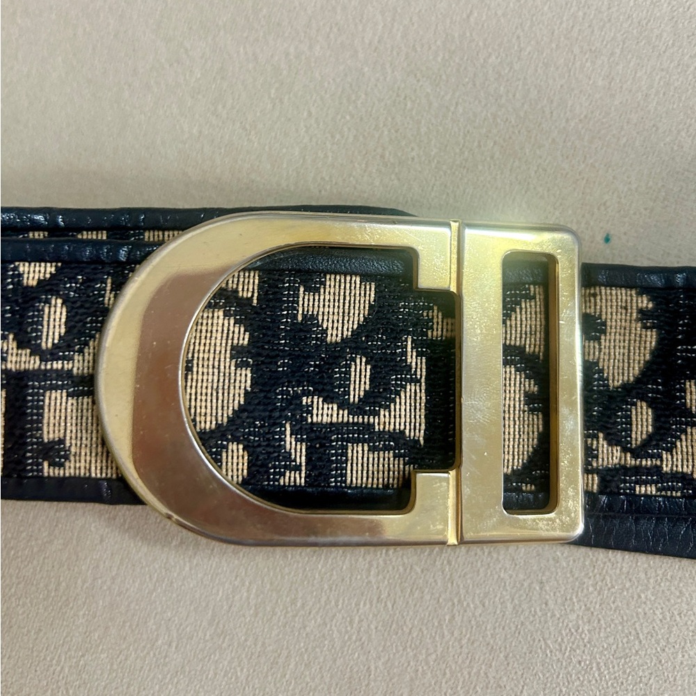 Christian Dior Belt with Gold Buckle